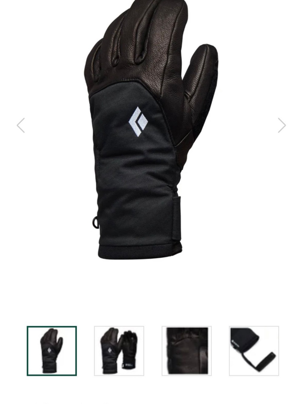Black Diamond Women's Legend Gloves Black - M